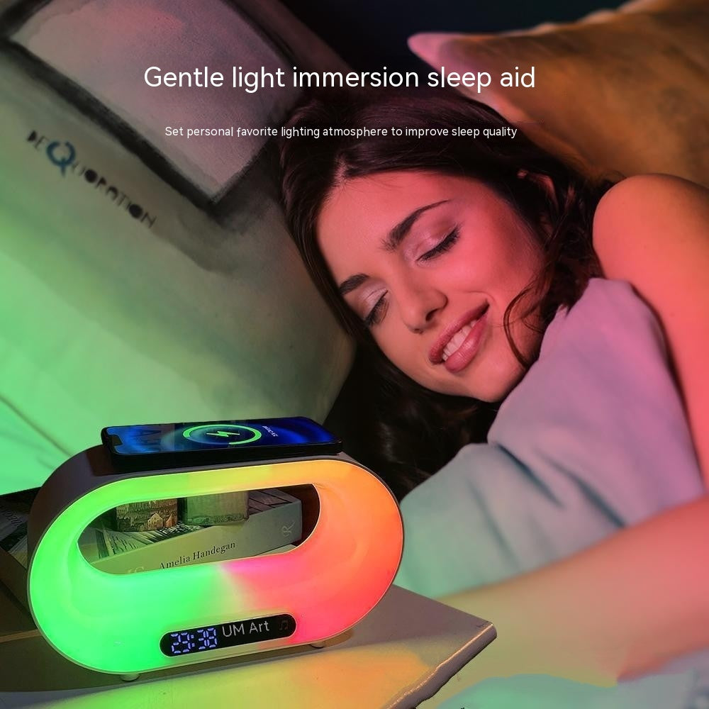 3-in-1 Smart LED Night Lamp Wireless Charger Clock