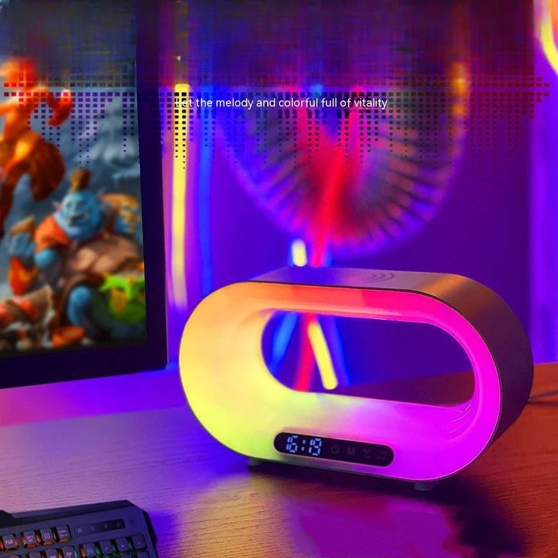 3-in-1 Smart LED Night Lamp Wireless Charger Clock