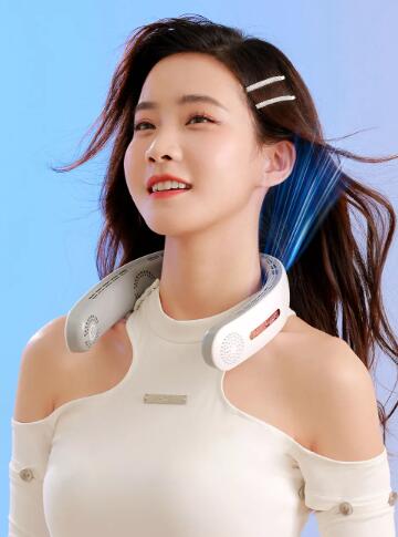 USB Leafless Neck Hanging Fan