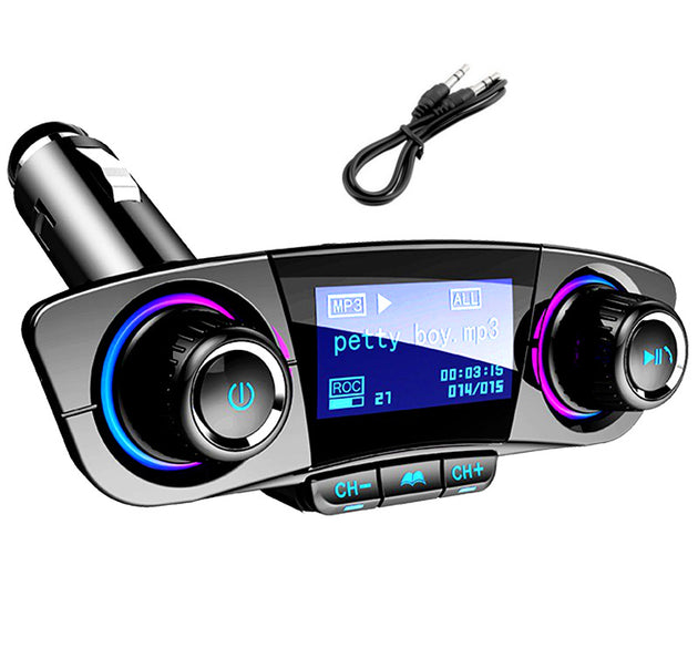 Bluetooth 5.0 Car MP3 Player Dual USB Charger