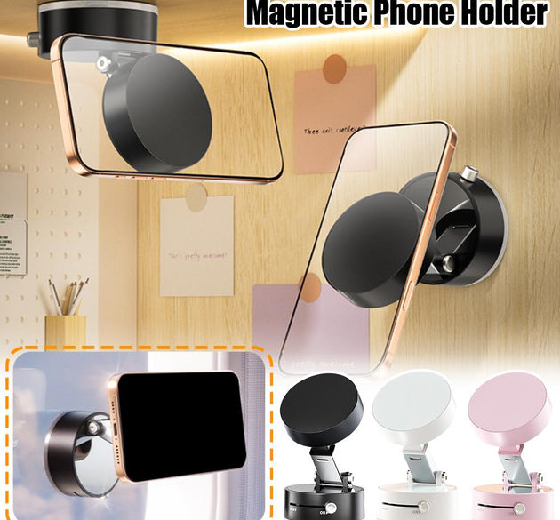 Foldable Magnetic Vacuum Car Phone Holder