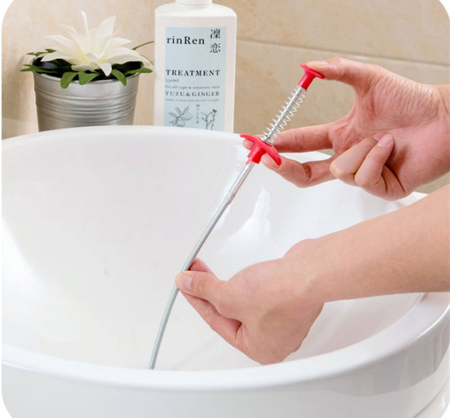 60CM Drain Clog Remover Spring Pipe Cleaner Tool