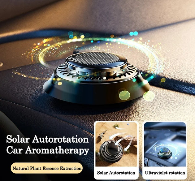 Solar Powered Rotating Car Air Freshener Diffuser