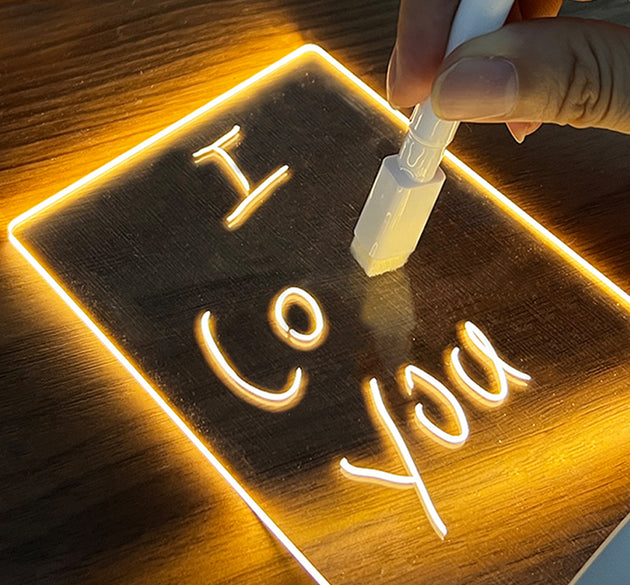 Creative LED USB Message Board Night Light