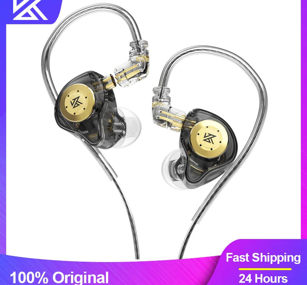 KZ EDX Pro Earphones Dynamic In Ear Monitor HiFi Wired Headphones Bass Stereo Game Music Earplugs Noice Cancelling Headset