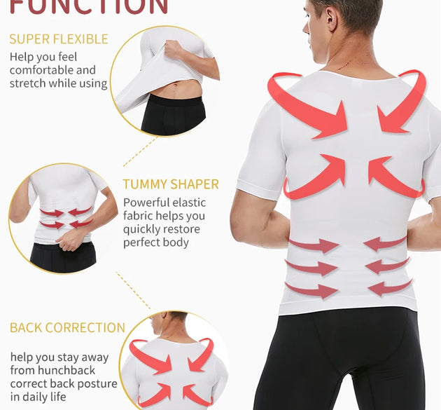 Men Slimming Body Shaper Belly Control Shapewear Man Shapers Modeling Underwear Waist Trainer Corrective Posture Vest Corset