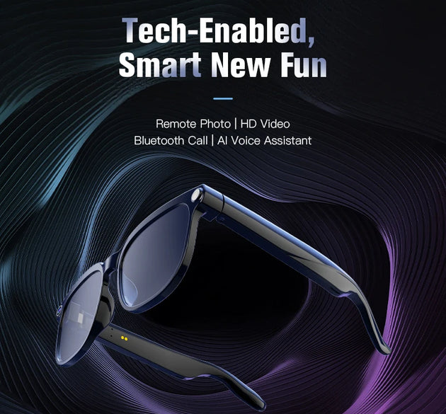 Men AI Smart Glasses 2026 New Color-Changing Translation Glasses 800W Camera Waterproof Call Photo Video Recording Sunglasses