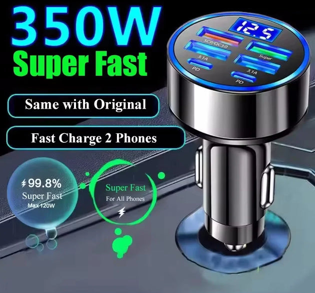 350W USB Car Charger Adapter