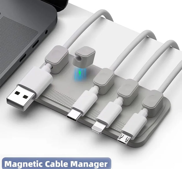 Magnetic Cable Management Cable Holder Clips Desk Multipurpose Cord Keeper Clips Mouse Keyboard Wire Organizer For Office Home