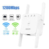 2.4GHz/5GHz WiFi Signal Extender 1200Mbps Dual Band WiFi Repeater Extended Up to 200 Meters Strong Signal Signal Booster