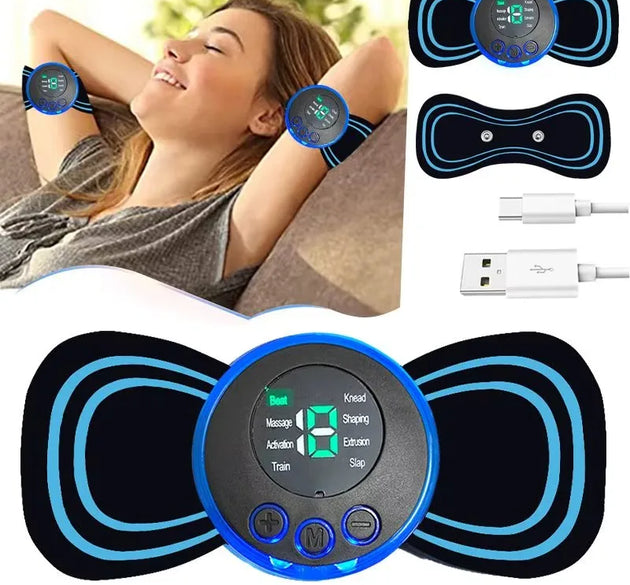 Intelligent Mini Electric Neck Massager Charging Portable Shoulder and Neck Neck Massage Patch with Multiple Adjustable Levels