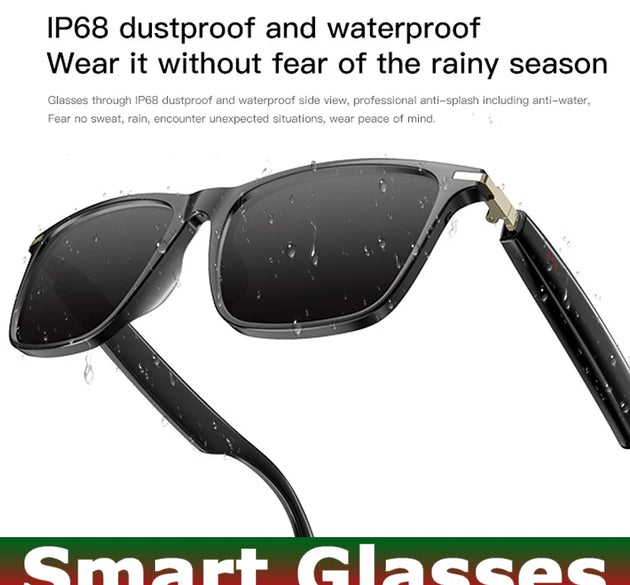 2025 New Smart Glasses M01 Bluetooth Sunglasses Black Technology Blue Light Filtering Polarized Lenses Life Waterproof For Men