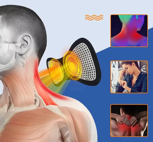 Intelligent Mini Electric Neck Massager Charging Portable Shoulder and Neck Neck Massage Patch with Multiple Adjustable Levels