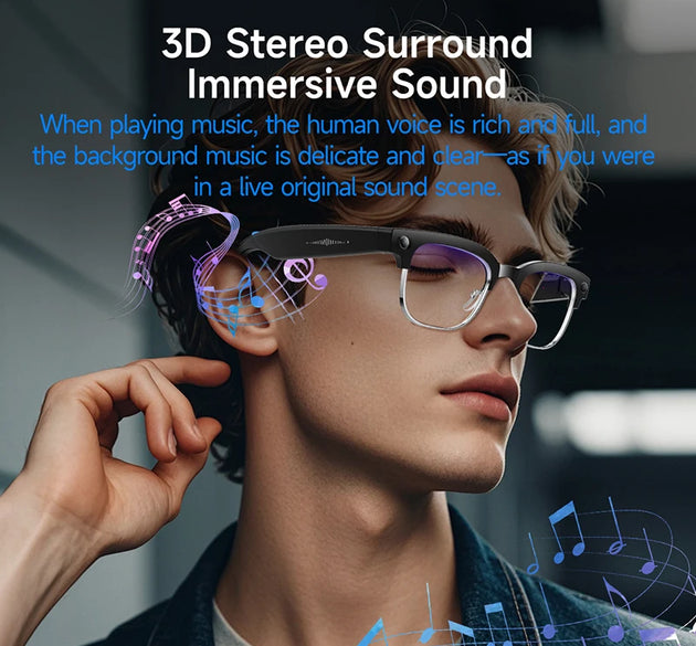 Smart Glasses 800W Camera 2026New Technologies Video Recording AI Photo Recognition Bluetooth Calls Voice Translation Sunglasses