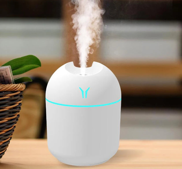 250ML USB Mini Air Humidifier Aroma Essential Oil Diffuser For Home Car Ultrasonic Mute Mist Maker Diffuser with LED Color Lamp