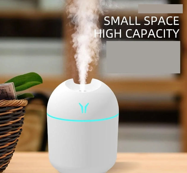 250ML USB Mini Air Humidifier Aroma Essential Oil Diffuser For Home Car Ultrasonic Mute Mist Maker Diffuser with LED Color Lamp