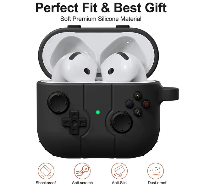 Earphone Case For Airpods 4 2024 Cute Cartoon 3D Gamepad Silicone Shockproof Box Cover For Airpods 1 2 3 2021 Airpods Pro 2