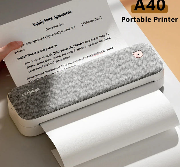 Peripage A40 P40  P81 Mini Portable A4 Thermal Printer Mobile Wireless Bluetooth Paper Photo Inkless Printer For Office Business
