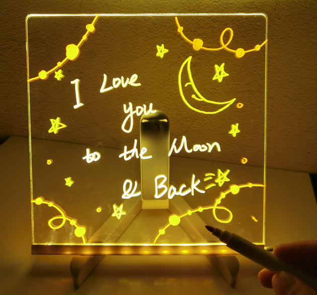 Acrylic LED Message Board Night Light