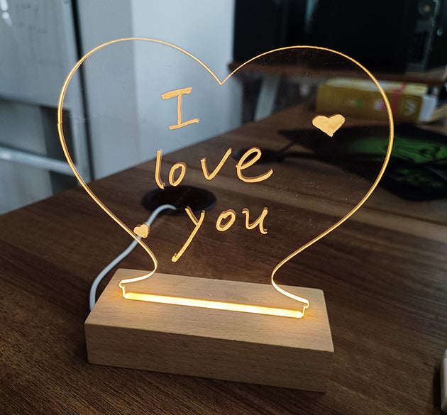 Creative LED USB Message Board Night Light