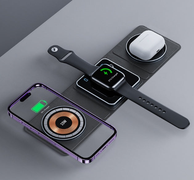 3-in-1 Magnetic Folding Wireless Charger