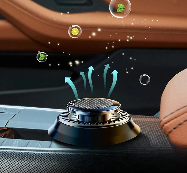Solar Powered Rotating Car Air Freshener Diffuser