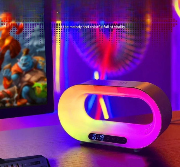 3-in-1 Smart LED Night Lamp Wireless Charger Clock